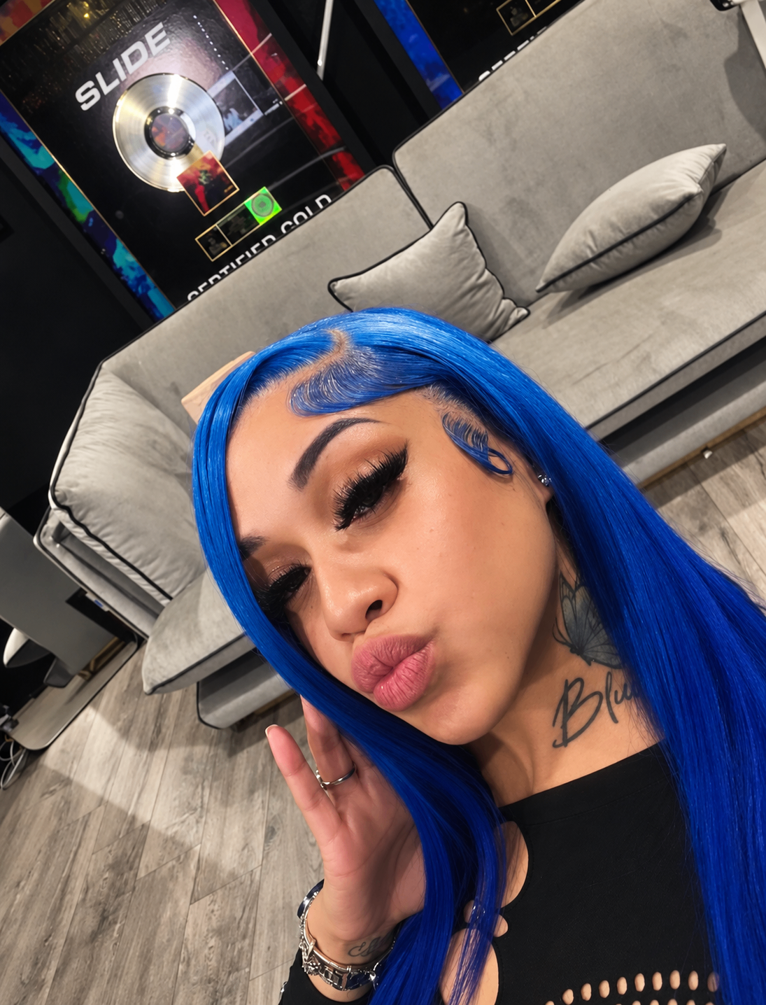 Jayla in the studio